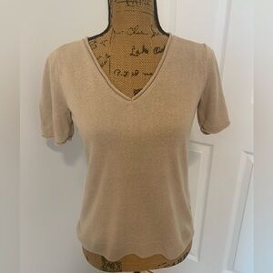J Crew partial linen sweater top. Lightweight.